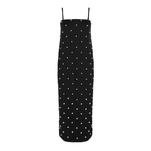 Givenchy Embellished Crepe Midi Dress Black Womens - Picture 1 of 3